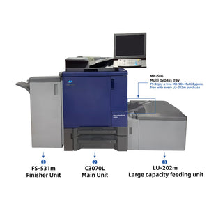 Konica Minolta bizhub PRESS C3070 / C3080 Color Digital Printer