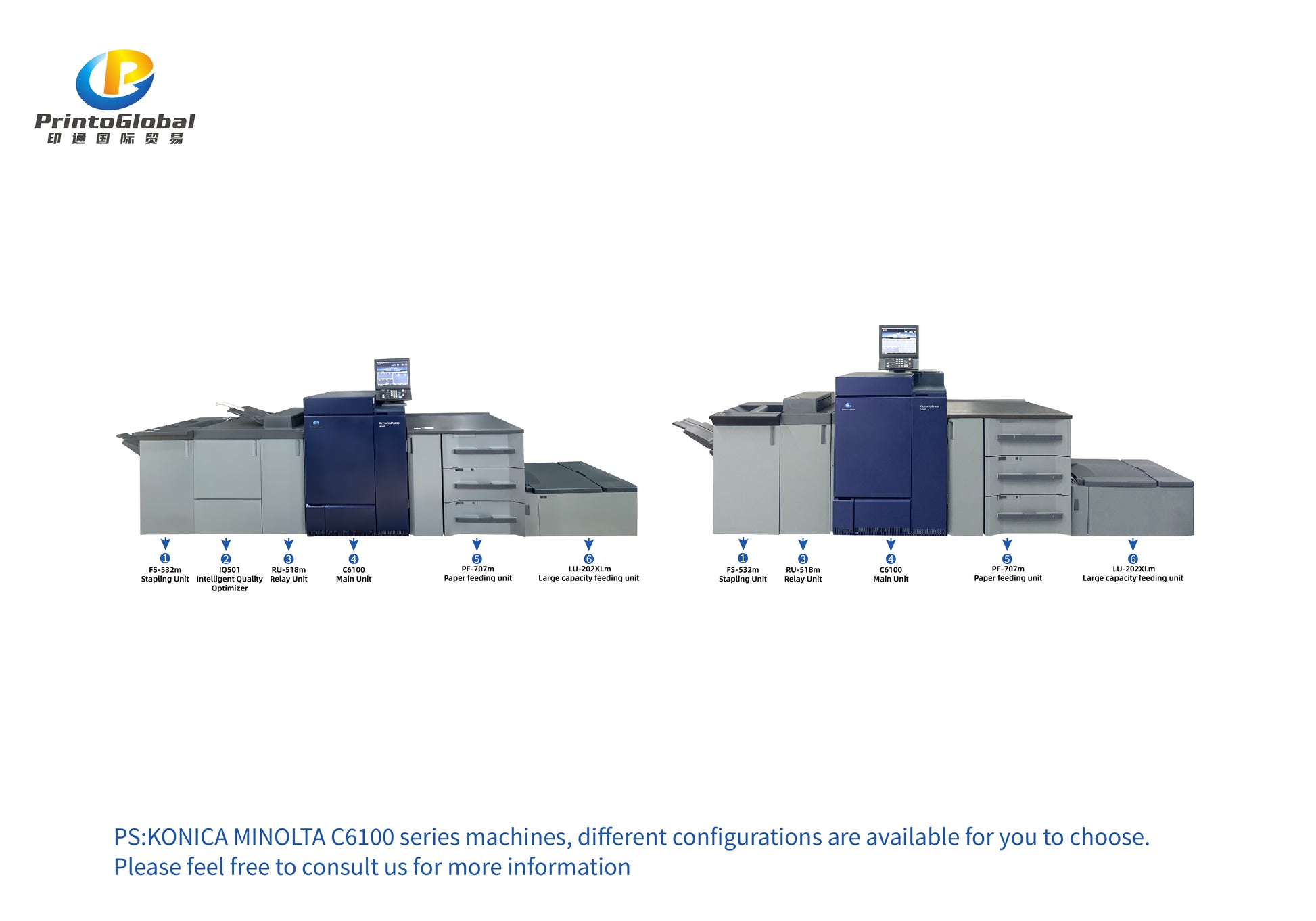Konica Minolta AccurioPress 6085 / 6100 Color Digital Printers