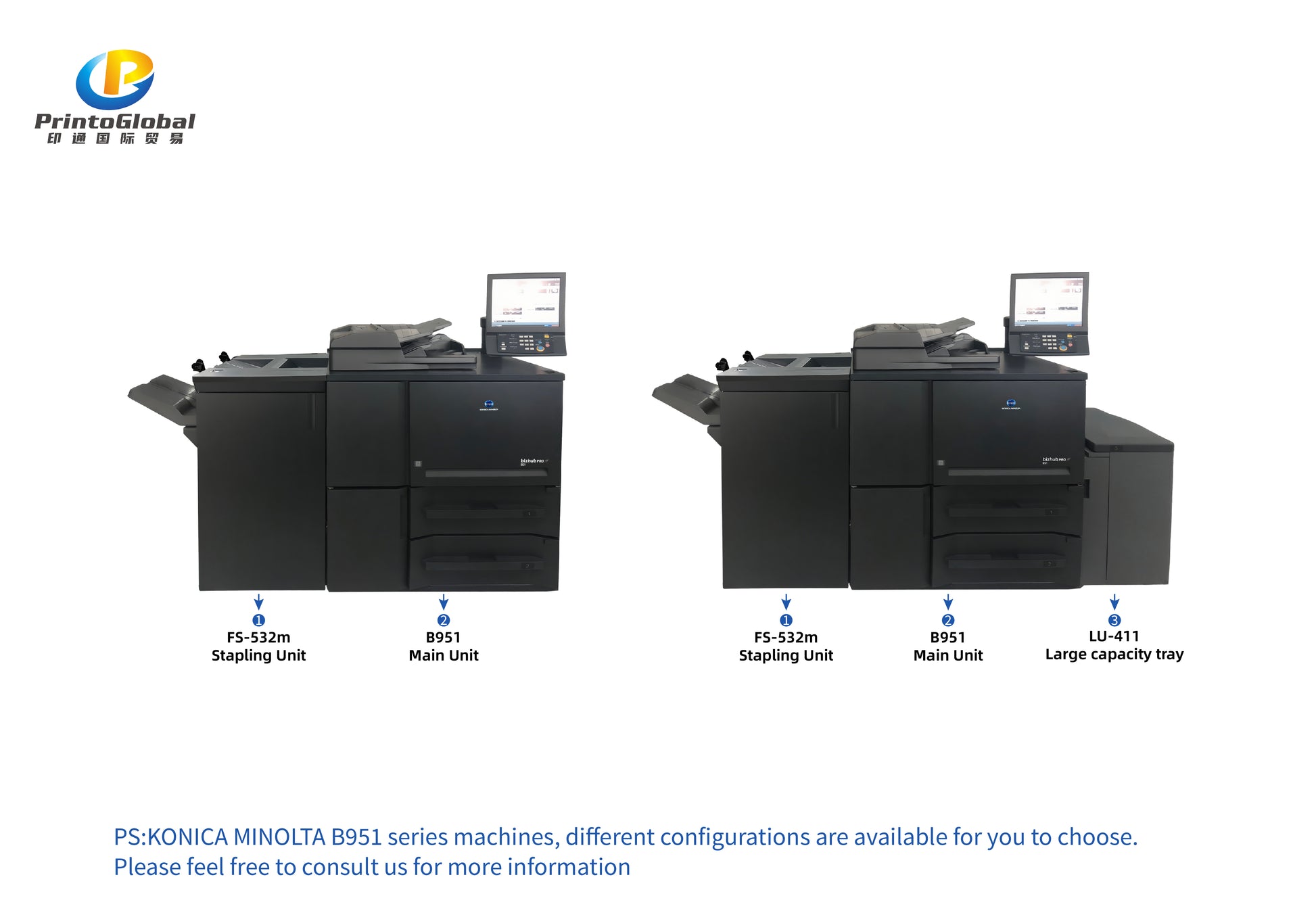 Konica Minolta bizhub PRO B951 Monochrome Digital Printer