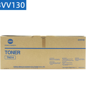 Packaging box of Konica Minolta TN014 toner (A3VV130), original US version black toner for bizhub PRESS 1052/1250/1250P